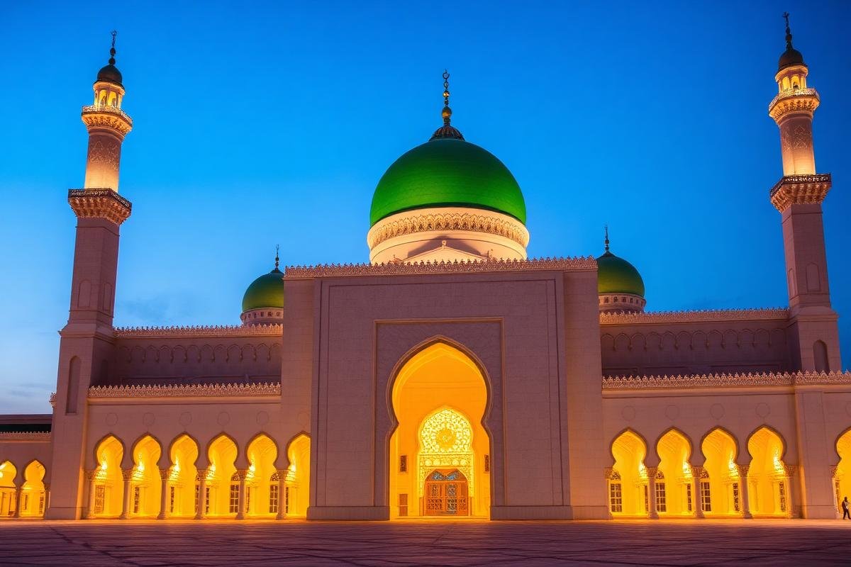 Islamic mosque architecture in Madinah